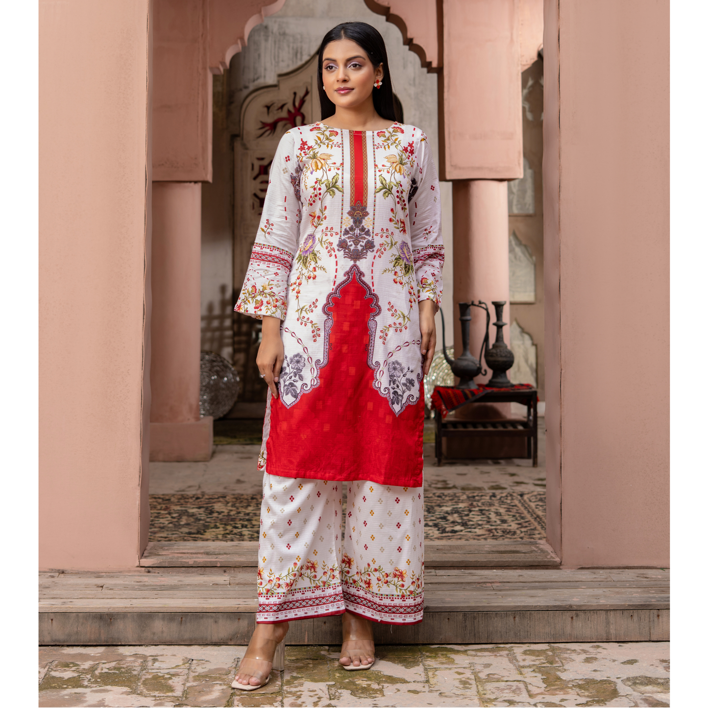 Printed Lawn Co-Ords Set 2 Pc | Ready to Wear | Rangz