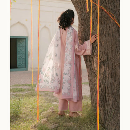 UCA-43 "HER" Collection Embroidered Cambric Cotton by Casuallite 3 Piece Suit for Women | Ready to Wear Pakistani Dress