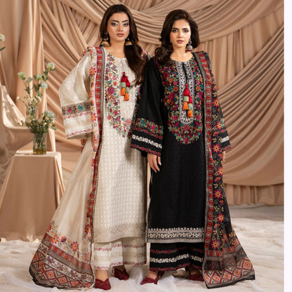 KC-1584 "AYRA" Embroidered Cambric Cotton Collection by Karma Collection