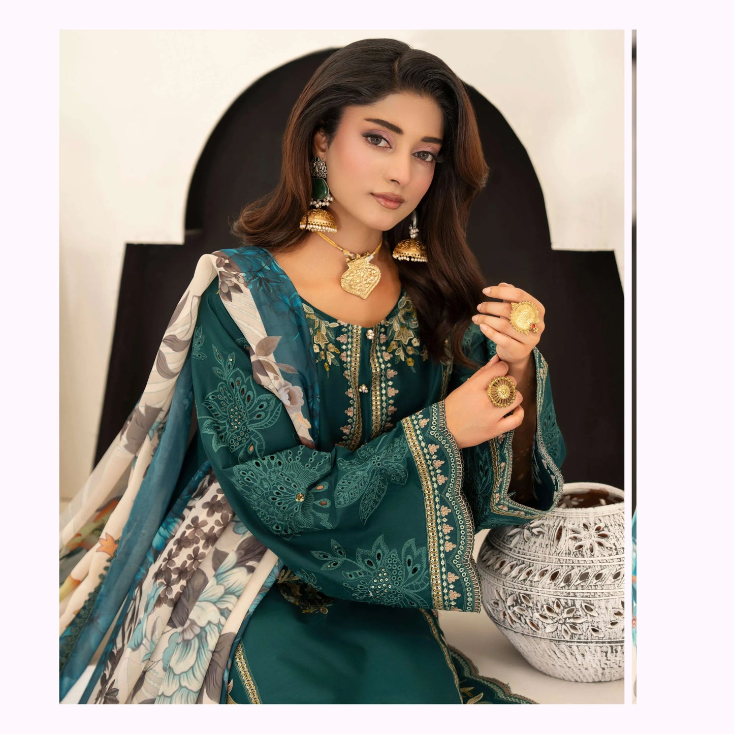 KC-1559 "Ferisha" Embroidered Festive Collection by Karma Collection