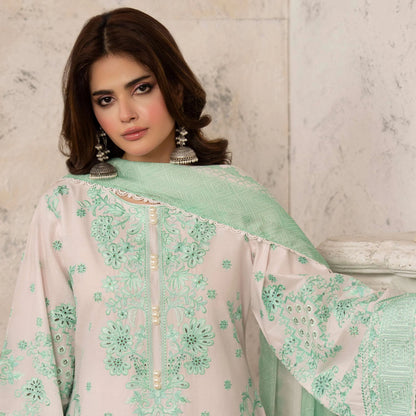 KC-1571 "Tabeer" Embroidered Festive Cambric Cotton Collection by Karma Collection