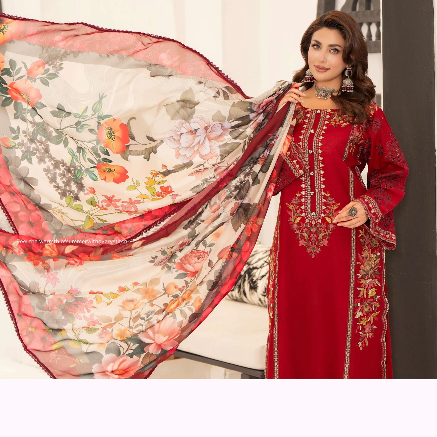 KC-1559 "Ferisha" Embroidered Festive Collection by Karma Collection