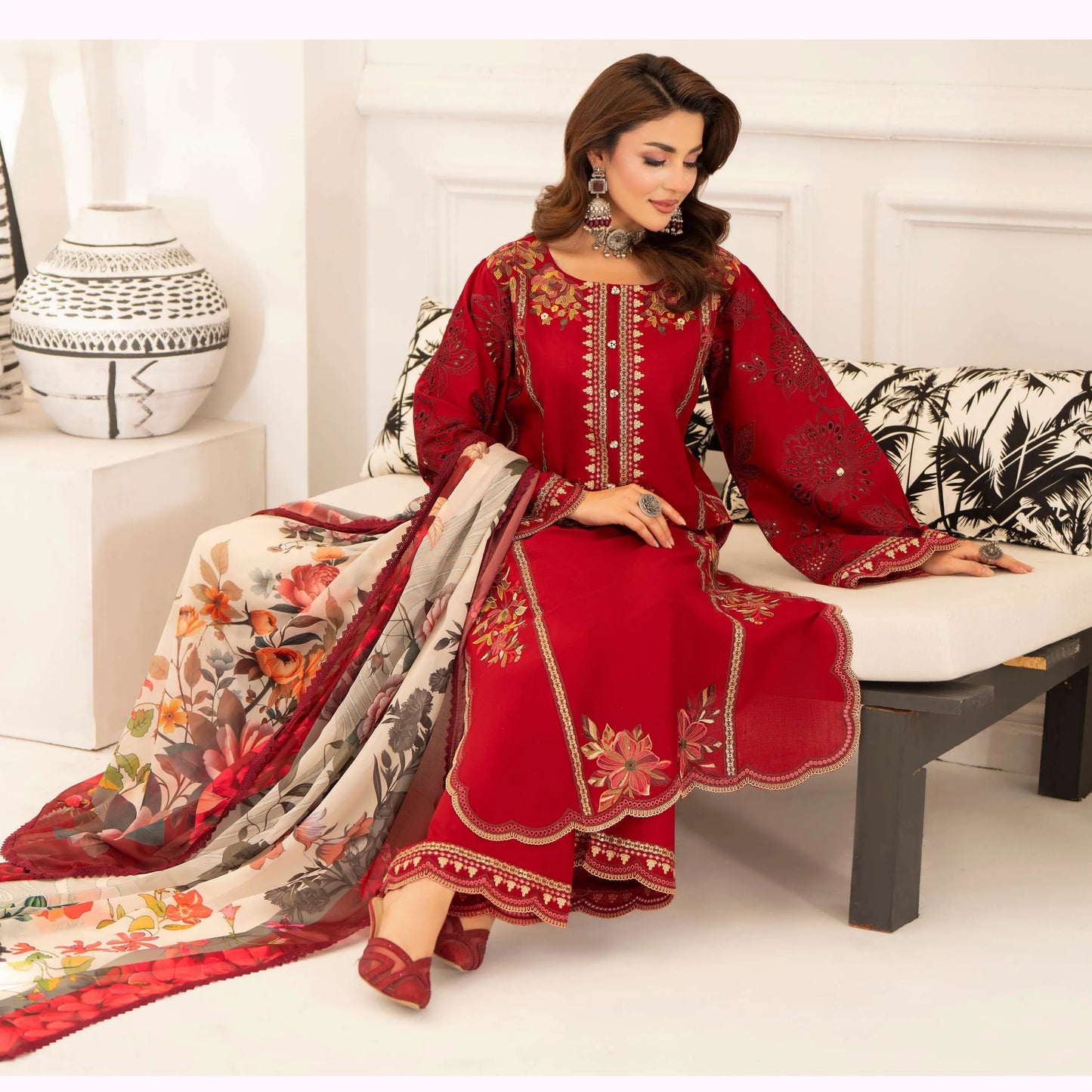 KC-1559 "Ferisha" Embroidered Festive Collection by Karma Collection
