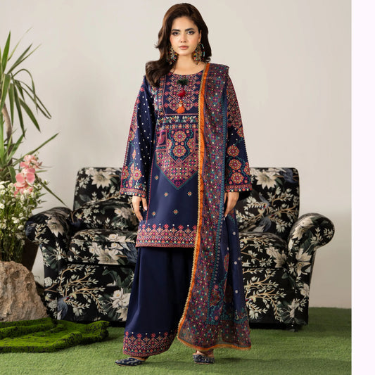 KC-1582 "AYRA" Embroidered Cambric Cotton Collection by Karma Collection