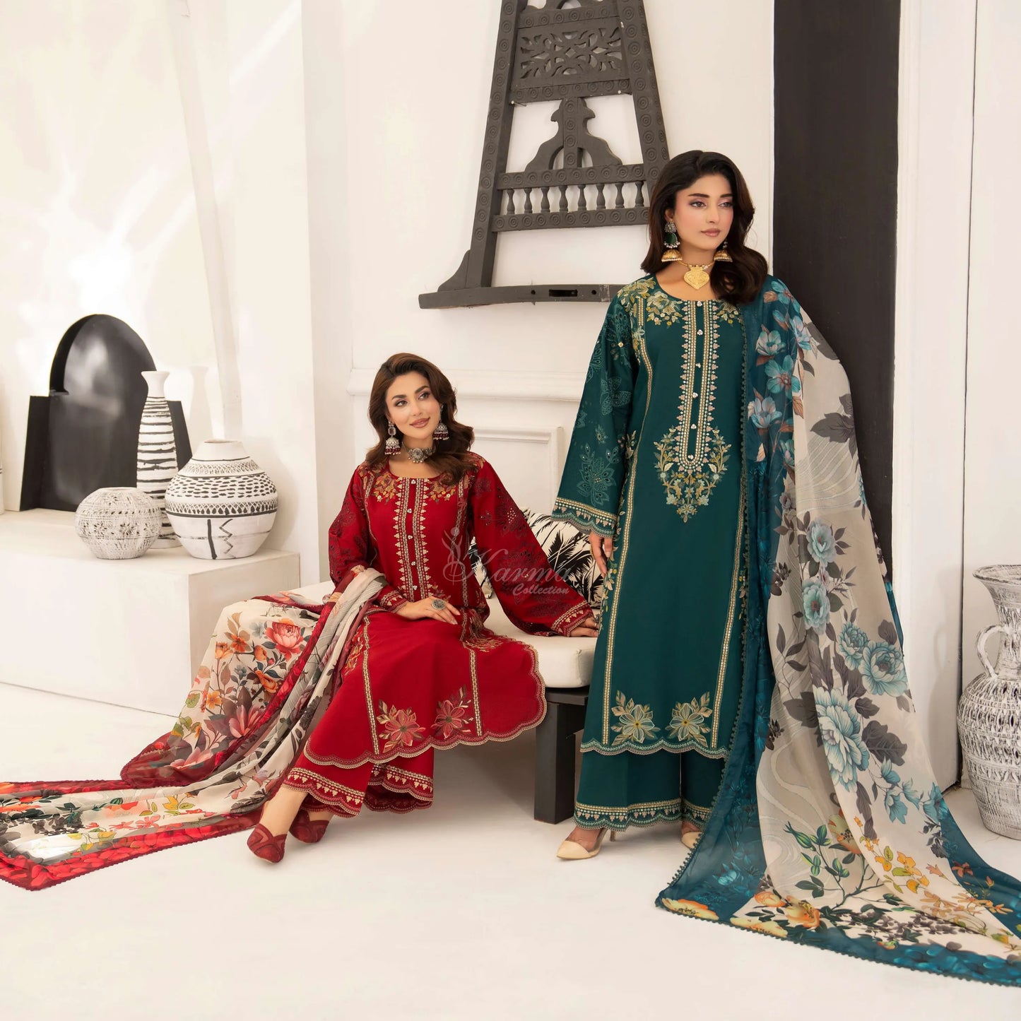 KC-1559 "Ferisha" Embroidered Festive Collection by Karma Collection