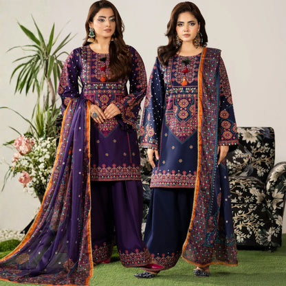 KC-1582 "AYRA" Embroidered Cambric Cotton Collection by Karma Collection