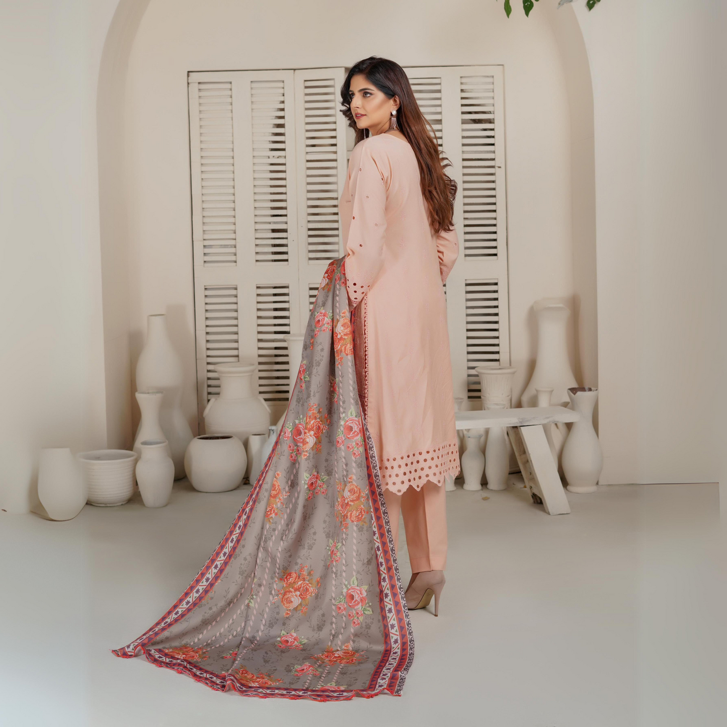 3 Pc Dhanak Collection | Ready to Wear | MUNIRA | UMMUN07