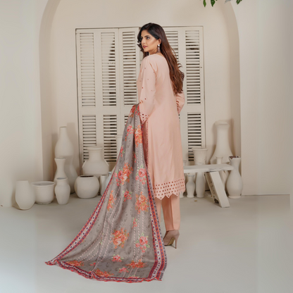 3 Pc Dhanak Collection | Ready to Wear | MUNIRA | UMMUN07