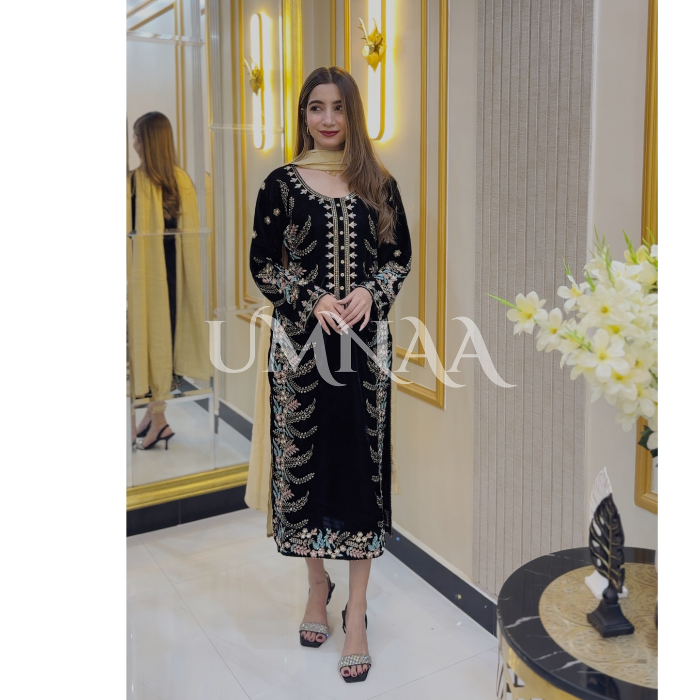 Luxury Embroidered Handwork Velvet Collection