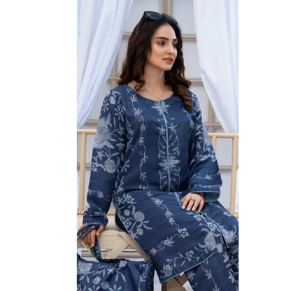 2 Printed Pakistani Co-Ords Set with Bag | Ready to Wear | Raniya.h | UMRAH0901