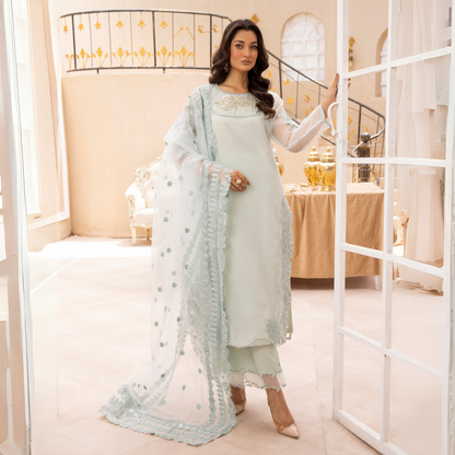 UMS-13 3 Pc Mother & Daughter Luxury Cambric Cotton by Simrans