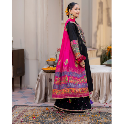 KC-1432 Embroidered Cambric Cotton Dress Ready to Wear 3 Pc - Karma Collection