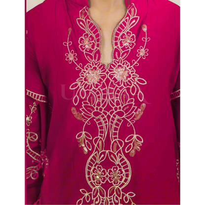 UA-95 3 Pc Embroidered Summer Lawn | Ready to Wear | Umnaa