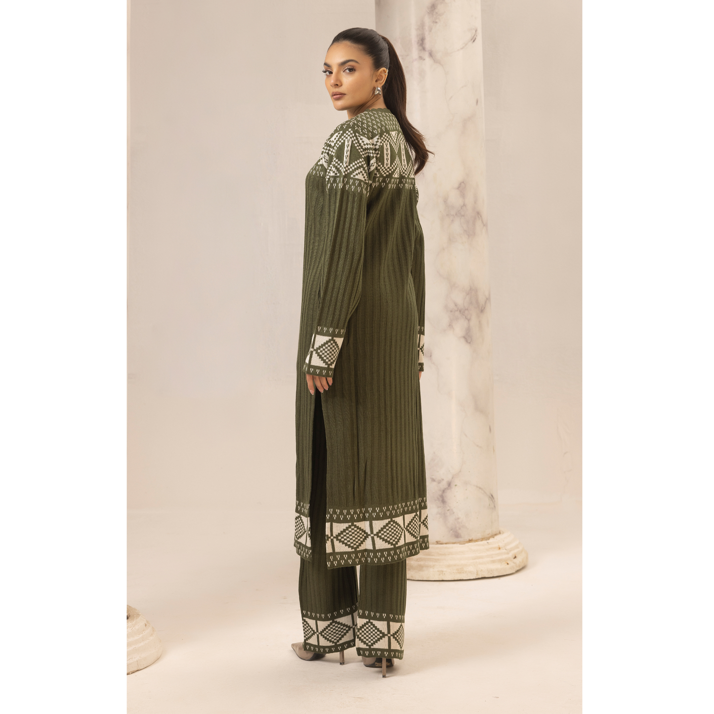 UMS-35 Simrans Azuel 2.0 Knit Wear Co-Ords Set | Modest Fashion | Winter Wear