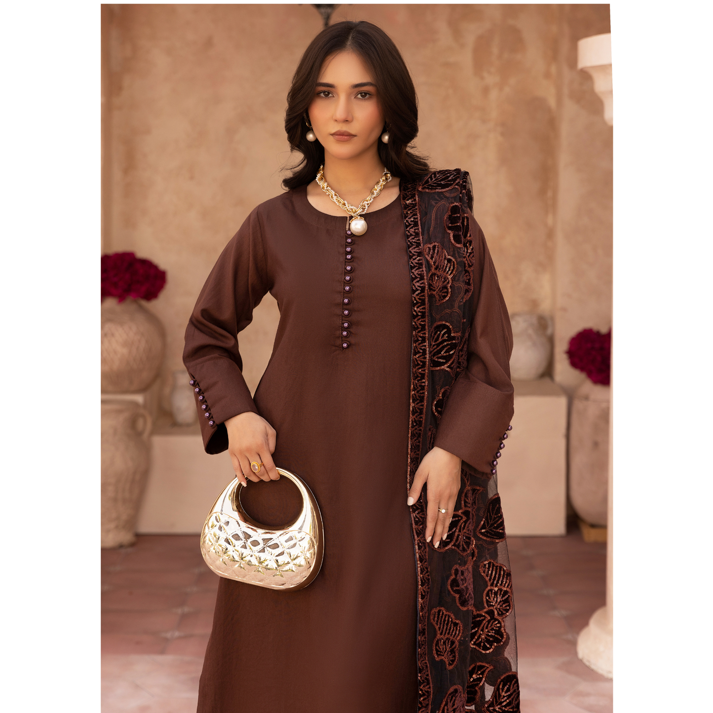 UMS-45 NURA LUX by Simrans Laserkari Dhanak Winter Collection | Ready to Wear | Asian Clothes