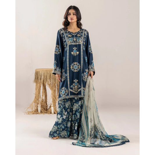 UTT-18 VOL 2 Embroidered Printed Linen Festive Collection by Traditional Thread