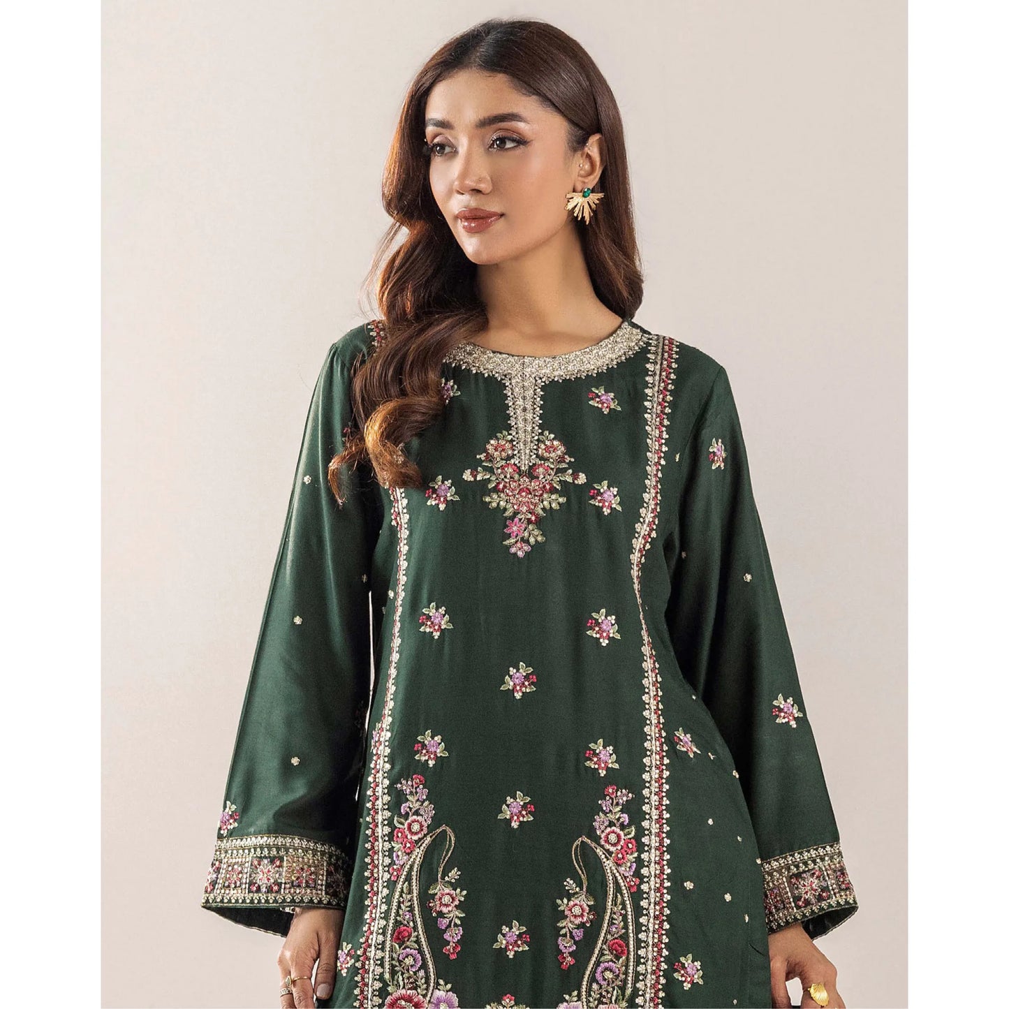 UTT-18 VOL 4 Embroidered Printed Linen Festive Collection by Traditional Thread