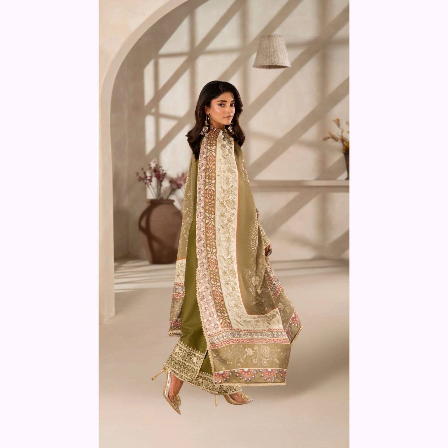 KC-1560 "Ferisha" Embroidered Festive Collection by Karma Collection