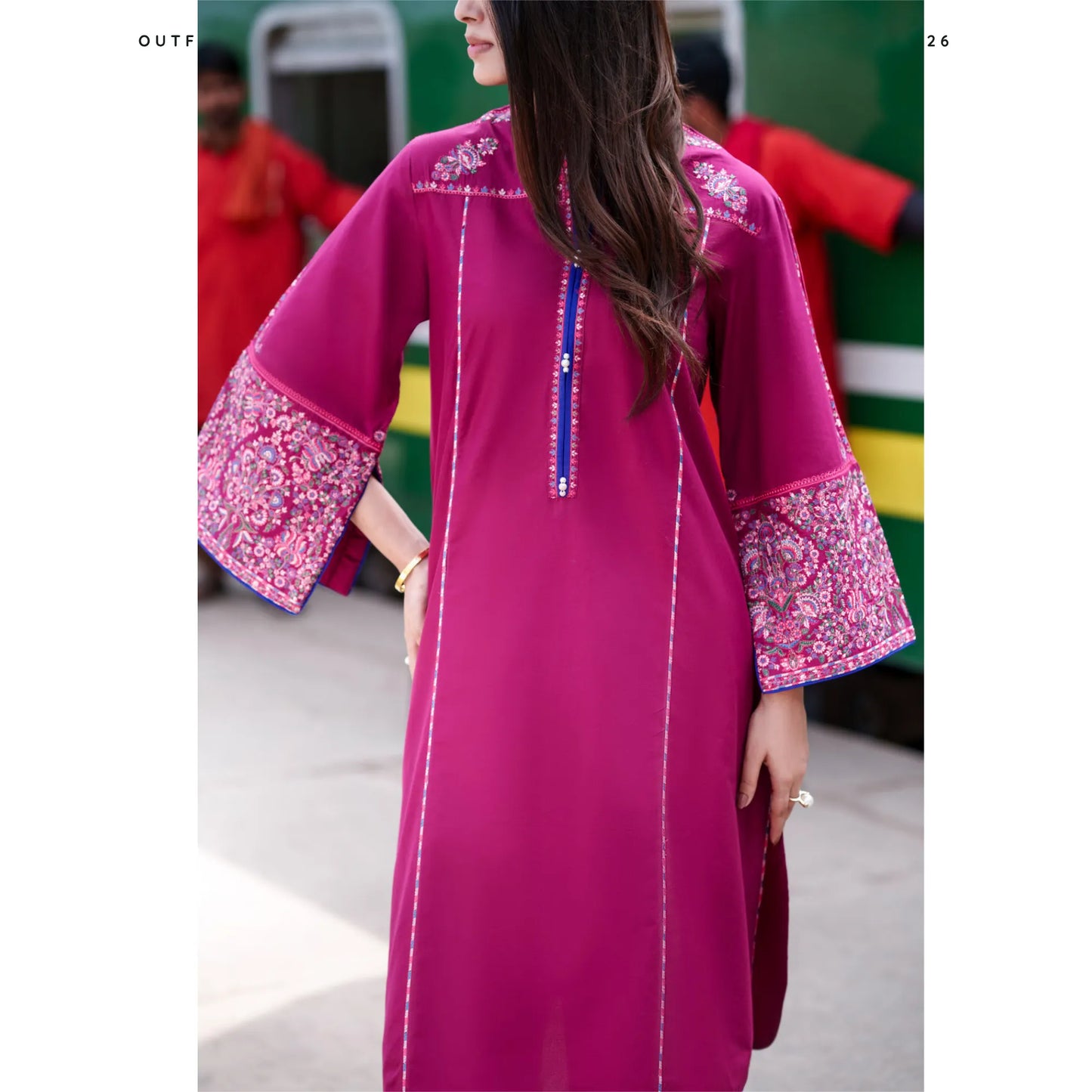 UCA-39 SafarNama Summer Embroidered Cotton Dress with Printed Silk Dupatta | Women’s Wear Pakistani Designer Outfit by Casuallite