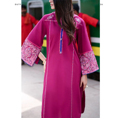 UCA-39 SafarNama Summer Embroidered Cotton Dress with Printed Silk Dupatta | Women’s Wear Pakistani Designer Outfit by Casuallite