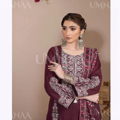 UA-195 Embroidered Cotton Collection by Umnaa | Ready to Wear Pakistani Asian Clothing Regular price£44.99 GBP