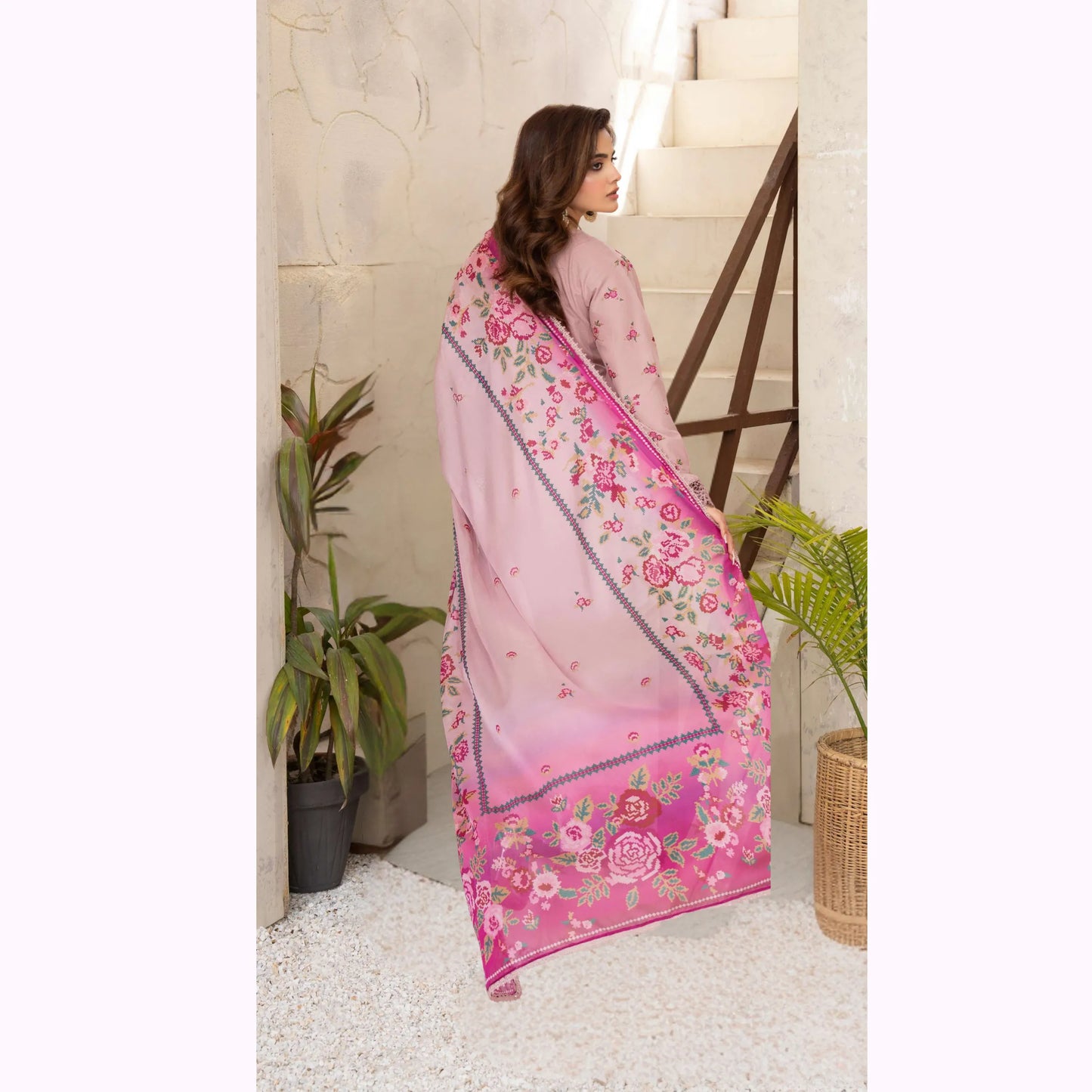KC-1569 "Tabeer" Embroidered Festive Cambric Cotton Collection by Karma Collection