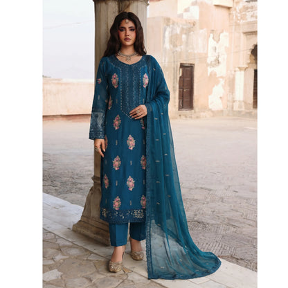 UA-201 Embroidered Cotton Festive Collection By Umnaa | Ready to Wear Pakistani Asian clothes