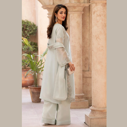RA-36 Embroidered Sheesha Silk 3 Piece Suit | Premium Embroidered Silk Dress with Dupatta | Women's Party & Festive Wear