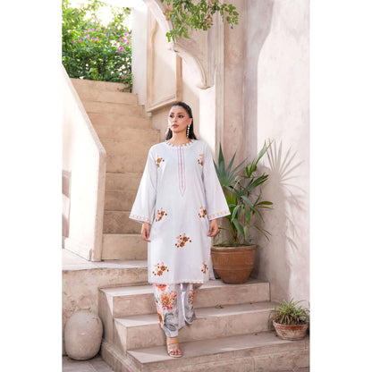 UMRZ-64 "Reat" by Rangz Embroidered Lawn Co Ord set collection| Ready to Wear Pakistani Asian clothes