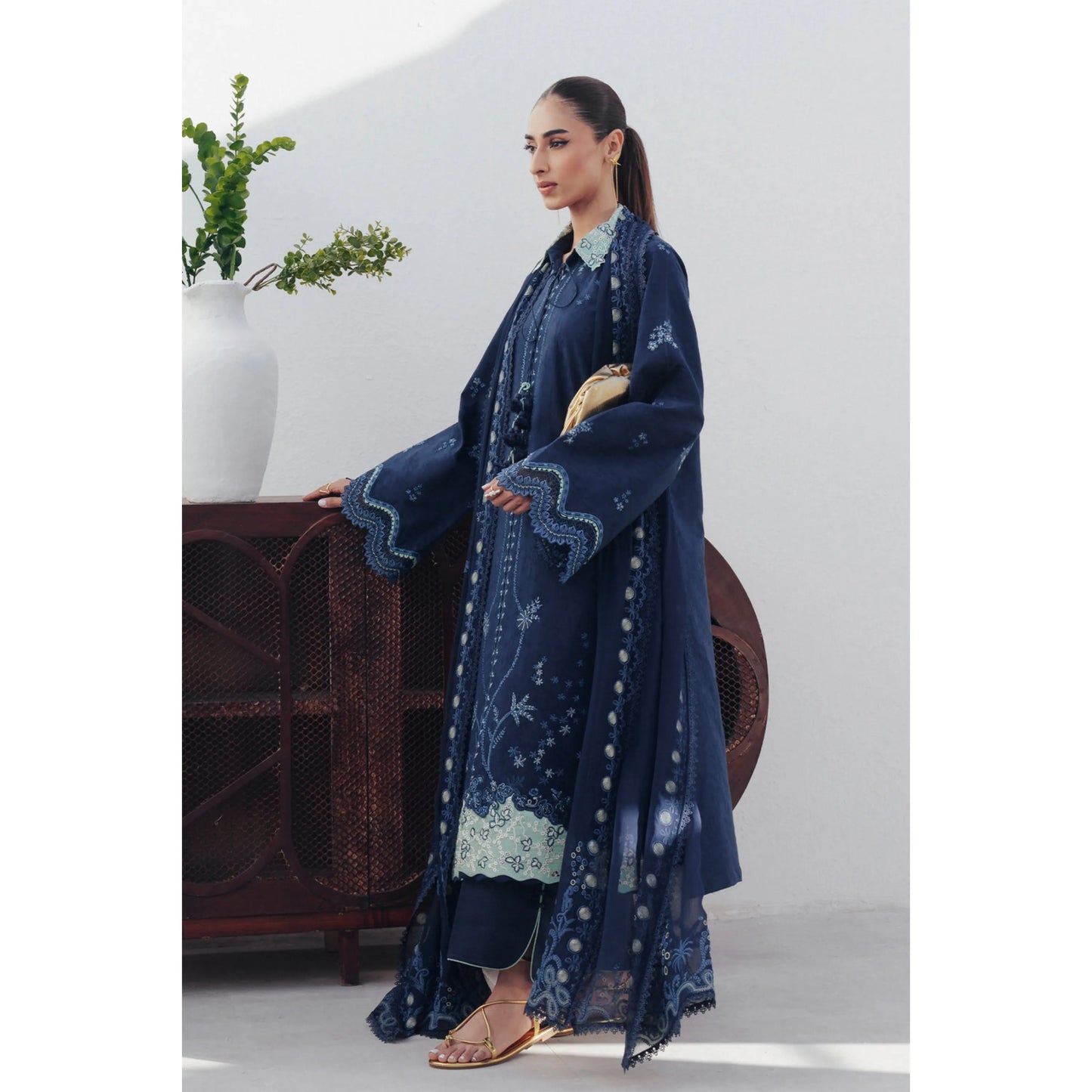 UQR-01 Qalamkar Basic Pret 26" Summer Collection | Ready to Wear Asian clothes