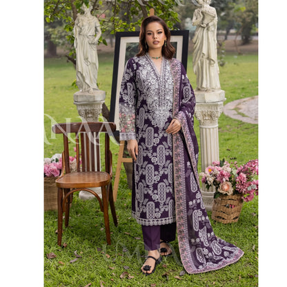 UA-250 Embroidered Cambric Cotton Collection by Umnaa