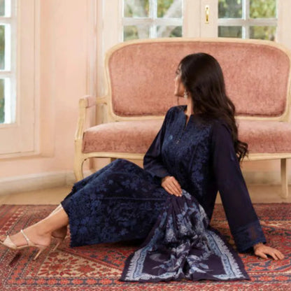 UCA-47 "Sakoon" Embroidered Cambric 3 Pc Collection | Casuallite