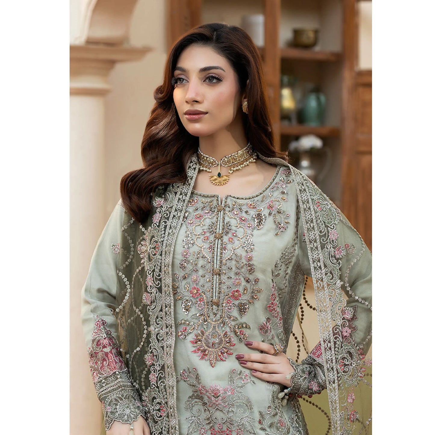 UA-271 Imrozia Inspired Luxury Organza Collection | Umnaa
