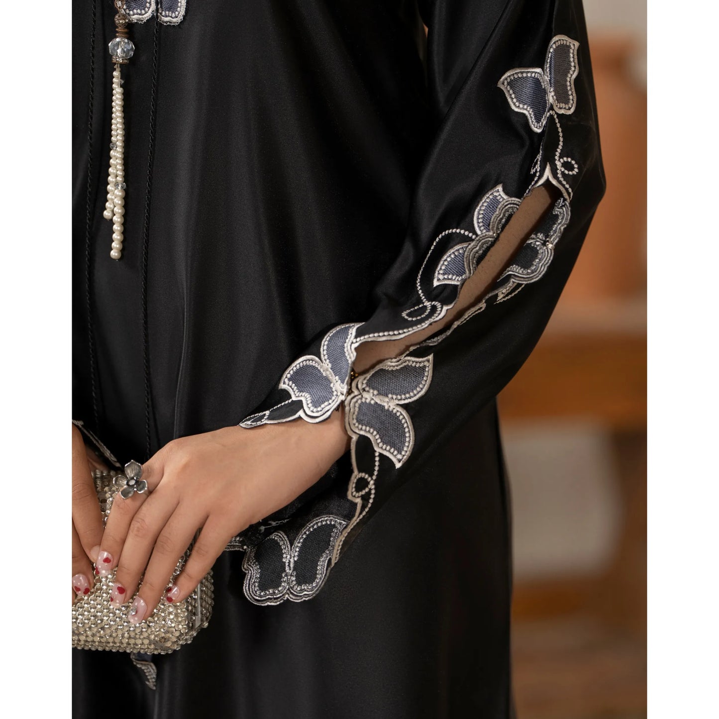 RA-39 Embroidered kaftan 2 Pc - Raniya.h