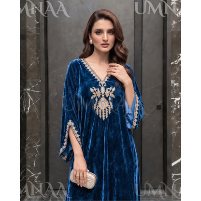 UA-304 Luxury Embroidered Kaftan 1 Pc | Umnaa