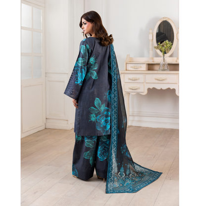 RA-15 Embroidered Trending Printed Farshi Shalwar Lawn Collection 3 Pc | Raniya.h