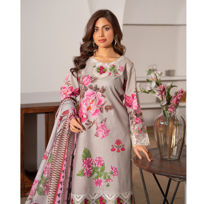 RA-14 3 Pc Embroidered printed Lawn Collection | Raniya.h |