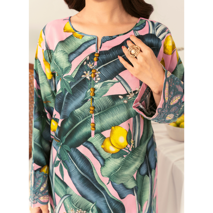 UA-94 3 Pc Embroidered Printed Summer Lawn | Ready to Wear | Umnaa