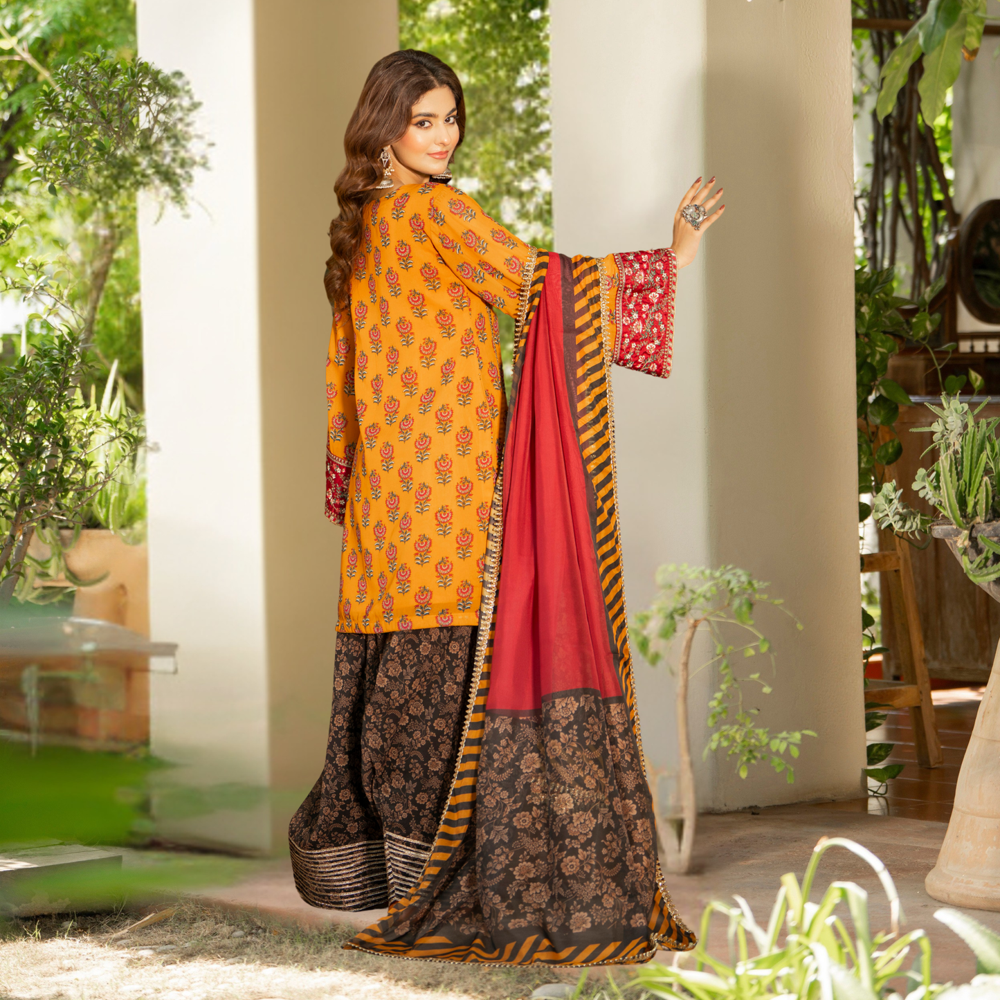 "Khumaar" Embroidered Georgette Collection by karma Collection Asian Wear Pakistani Dresses
