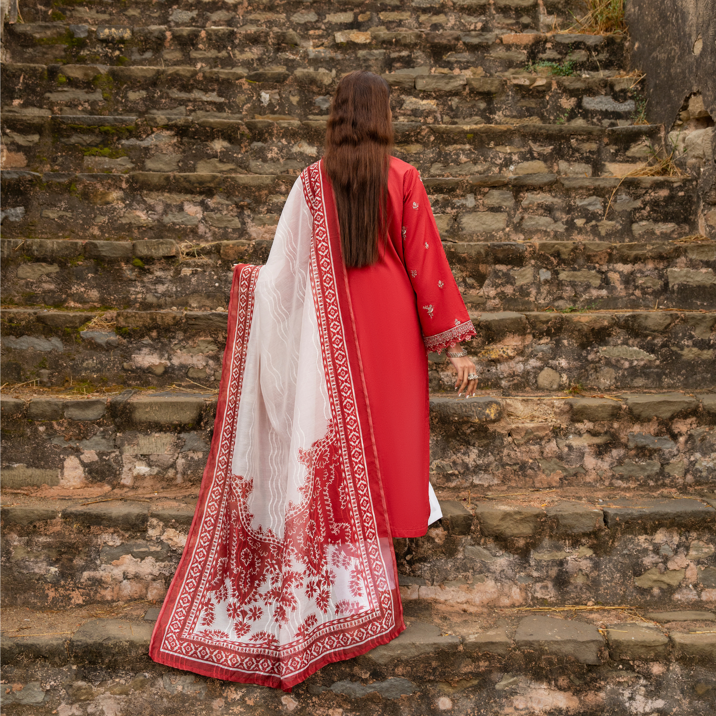 UCA-16 3 Pc Embroidered Cotton Lawn Ready to Wear Eid Collection by Casuallite