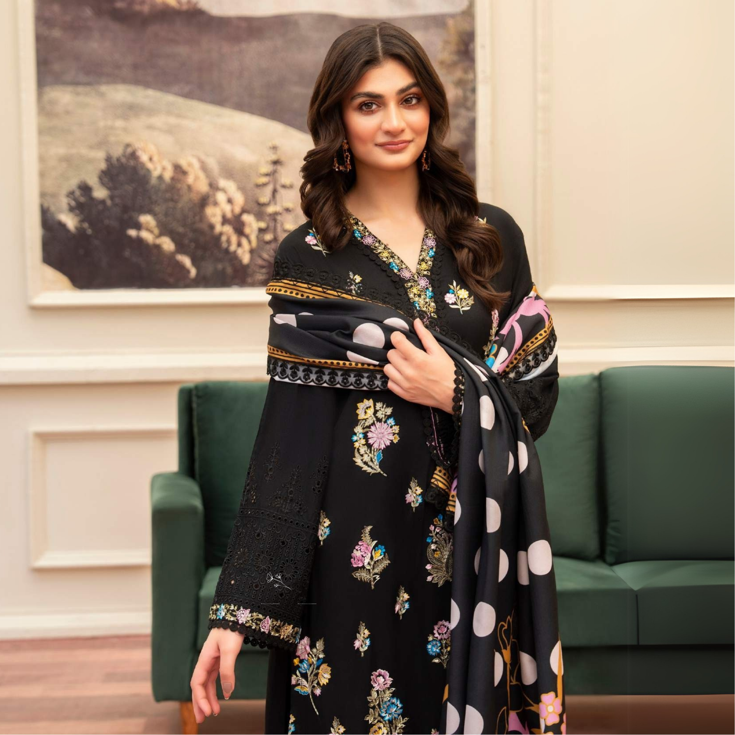 3 Pc Ready to Wear Embroidered Collection | Karma Collection | UMKC01001