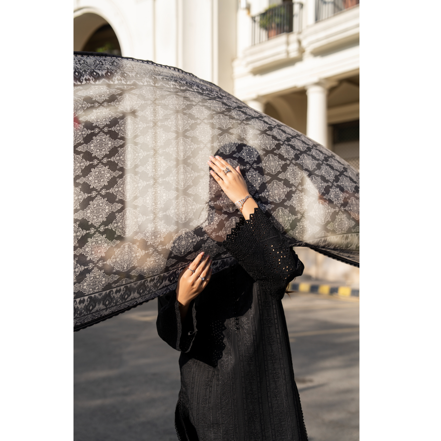 UCA-22 3 pc Summer Cotton Lawn Monochrome Collection | Ready to Wear | Casuallite