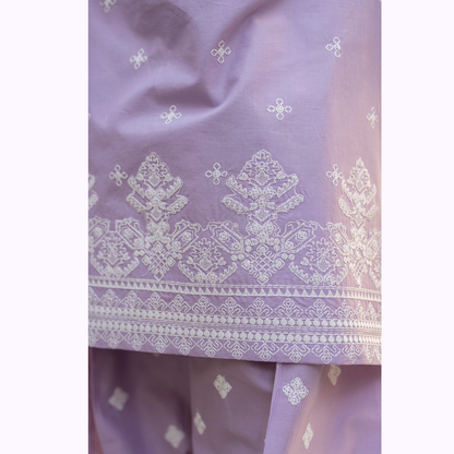 KC-1444 Embroidered Cambric Cotton Farshi Shalwar Ready to Wear 3 Pc - Karma Collection