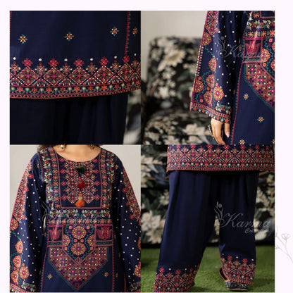 KC-1582 "AYRA" Embroidered Cambric Cotton Collection by Karma Collection