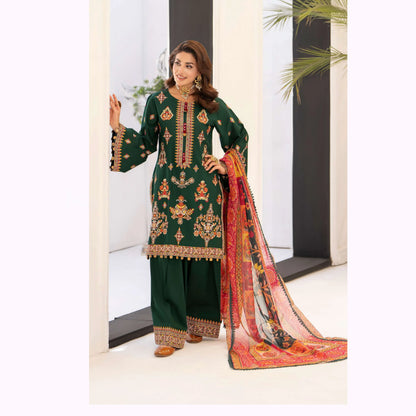 KC-1557 "Ferisha" Embroidered Festive Collection by Karma Collection