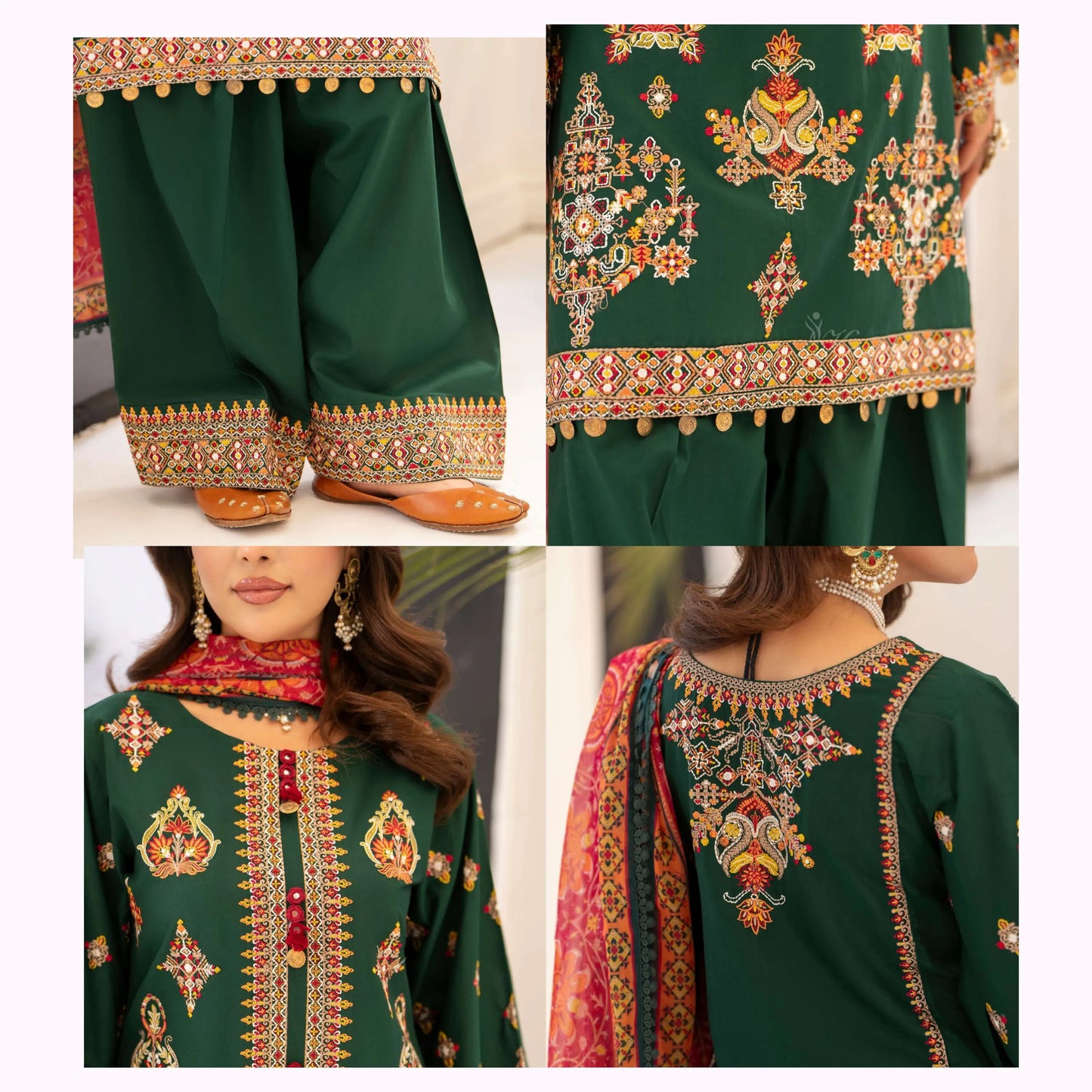 KC-1557 "Ferisha" Embroidered Festive Collection by Karma Collection