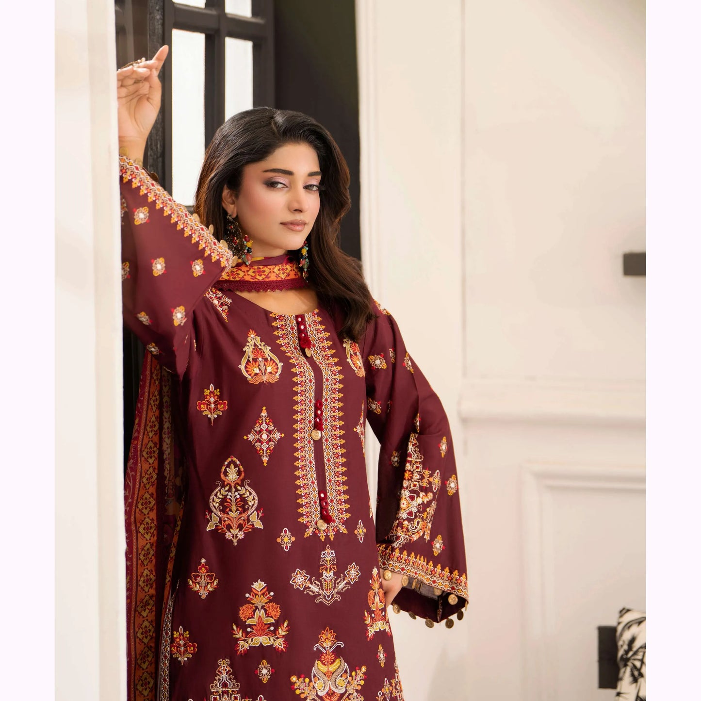 KC-1557 "Ferisha" Embroidered Festive Collection by Karma Collection