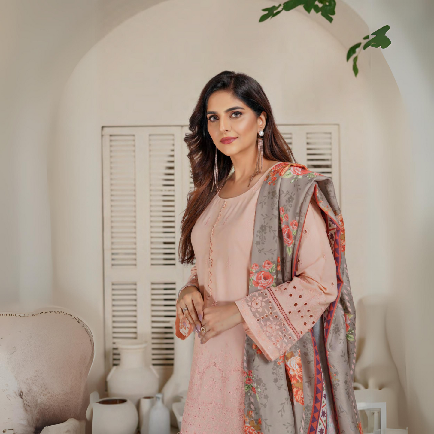 3 Pc Dhanak Collection | Ready to Wear | MUNIRA | UMMUN07