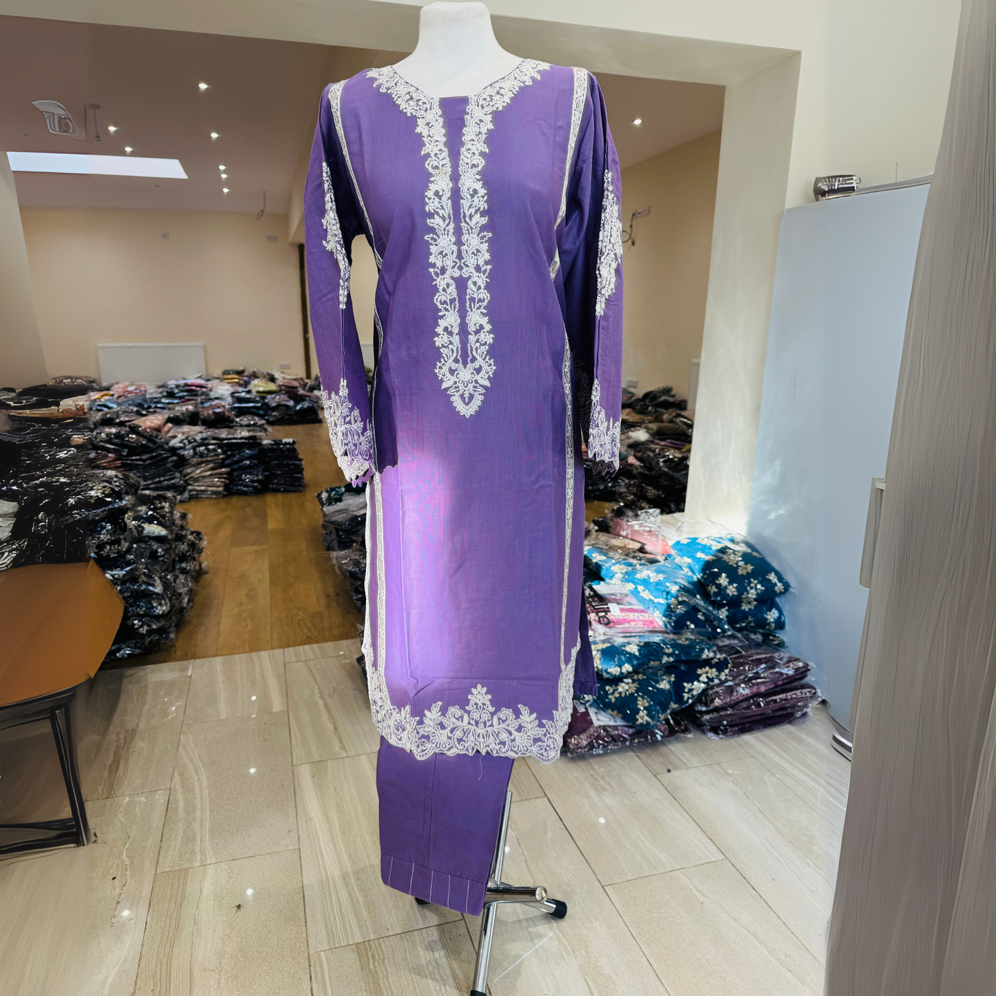 2 Pc Embroidered Khaddar Co-Ord Set  | Ready to wear| Hayats