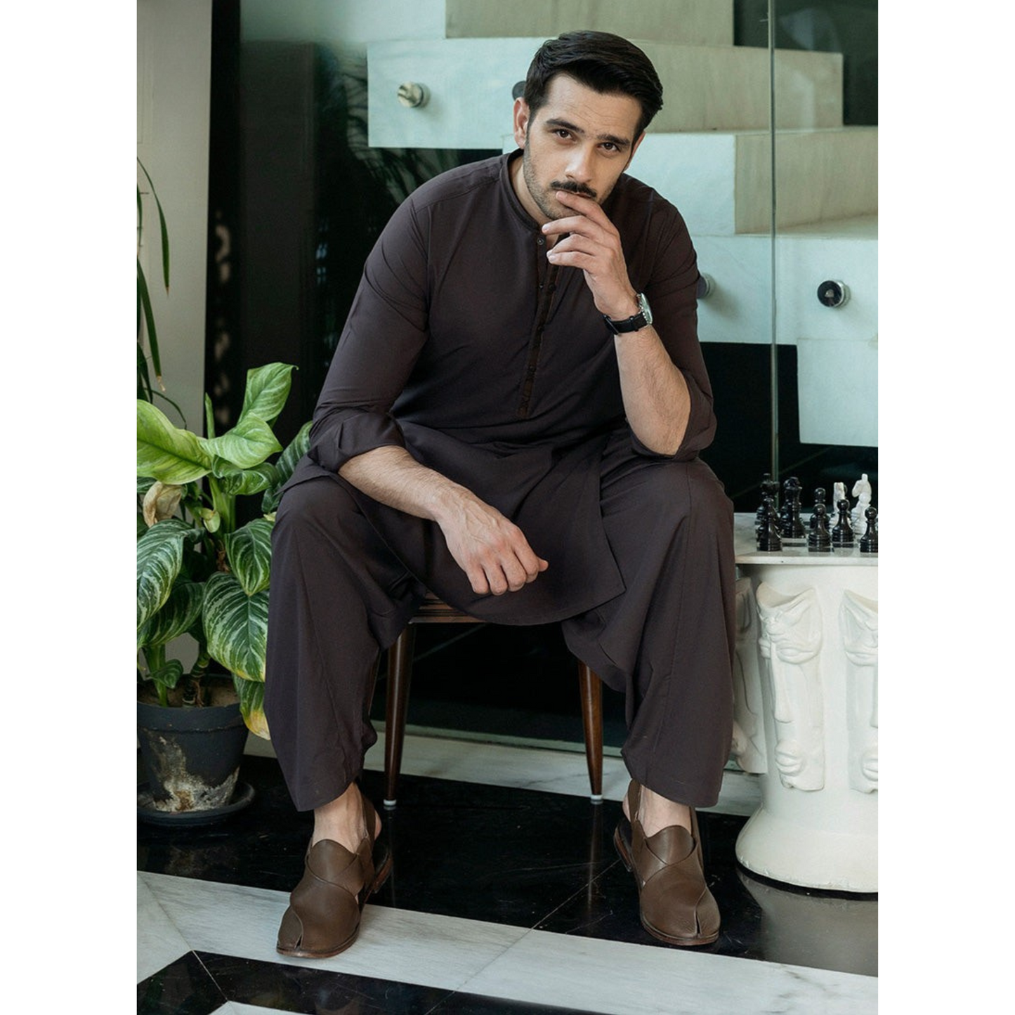 2 Pc Mens Shalwar kameez Collection-Asim Jofa